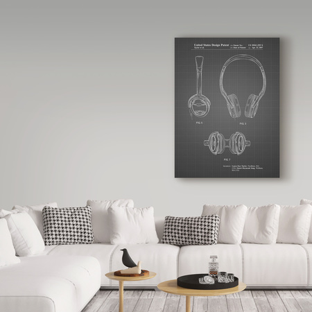 Trademark Fine Art Cole Borders 'Noise Canceling Headphones' Canvas Art, 35x47 ALI21911-C3547GG